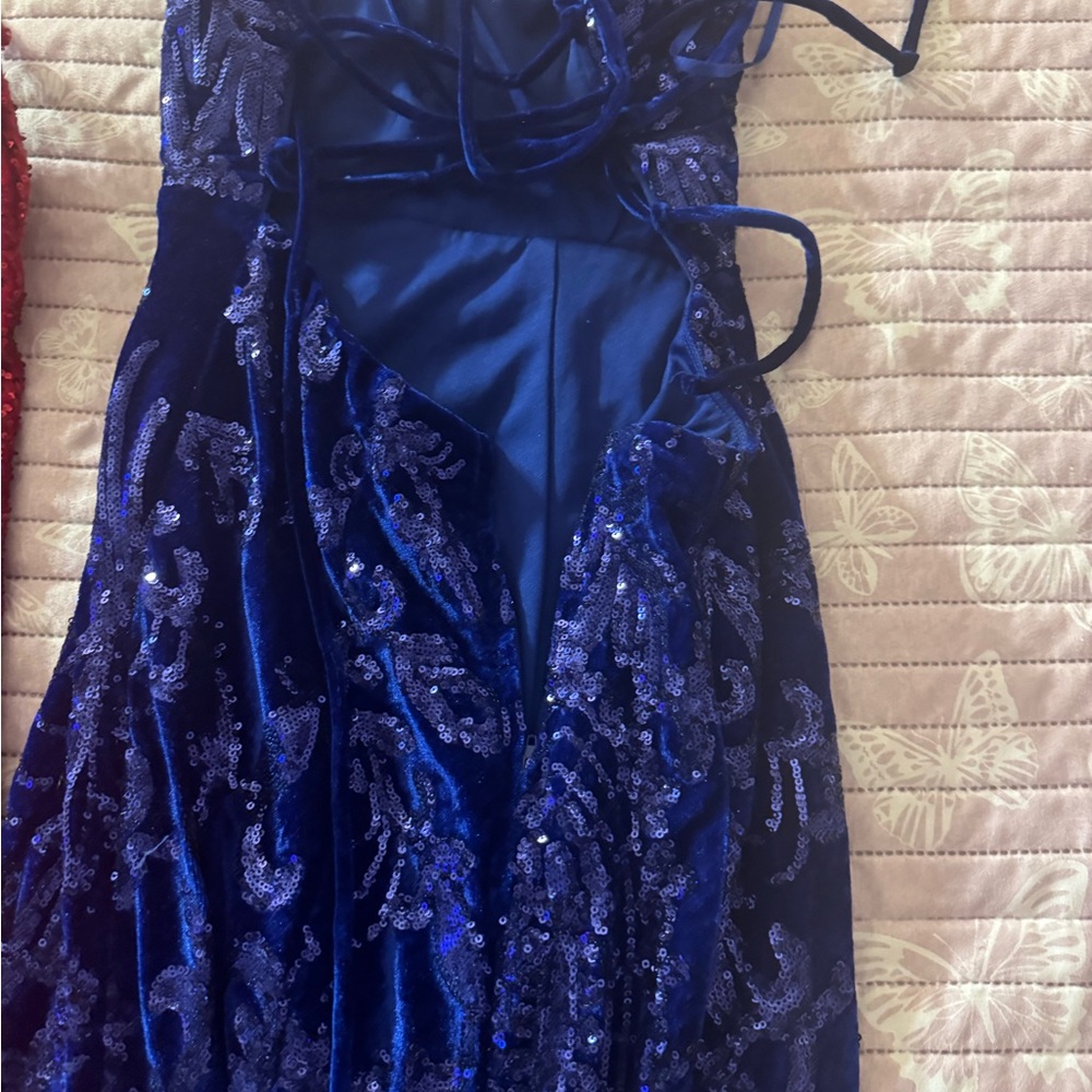 Stunning Midnight Blue Prom Dress - Picture 3 of 3